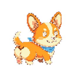 Pixel corgi companion