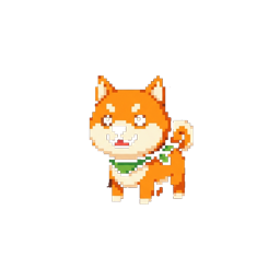 Pixel shiba companion